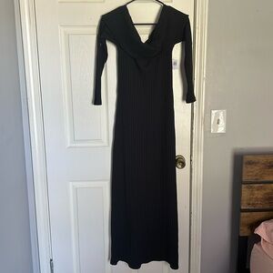 Old navy off shoulder knit long sleeve dress